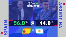 FOOTBALL: FIFA World Cup: Spain v Argentina - World Cup Opta Predictor