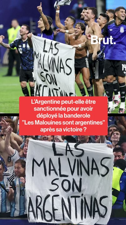 L’Argentine peut-elle être sanctionnée pour avoir déployé cette banderole après sa victoire ?