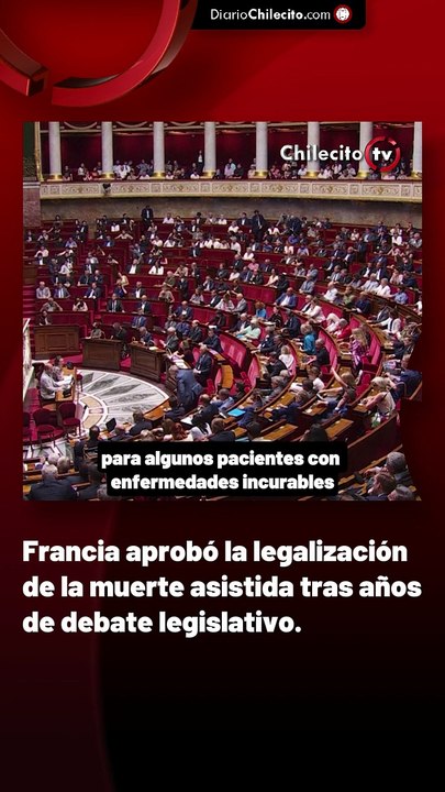 Francia aprobó la legalización de la muerte asistida tras años de debate legislativo.