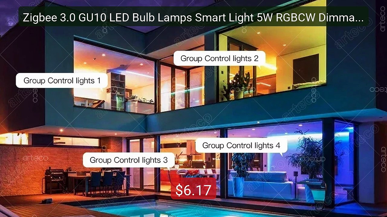 Zigbee 3.0 GU10 LED Bulb Lamps Smart Light 5W RGBCW Dimmable S... -- Best Buy 2026 | Great Quality!