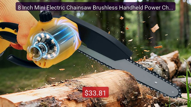 8 Inch Mini Electric Chainsaw Brushless Handheld Power Chai... Top Pick 2026 | Unbeatable Price!