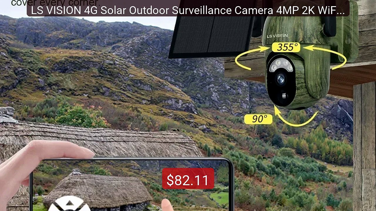 LS VISION 4G Solar Outdoor Surveillance Camera 4MP 2K WiFi Human/An... -- Top Rated 2026 | Buy Now!