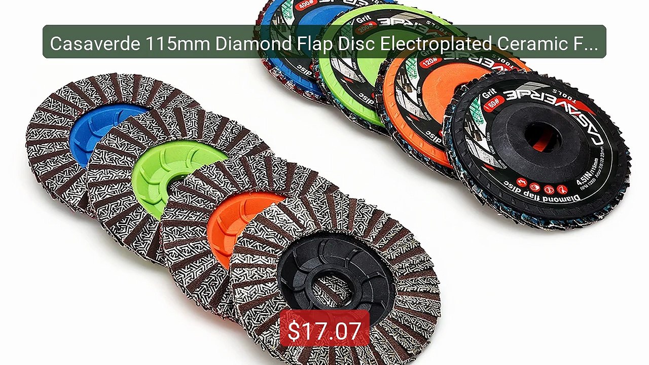 Casaverde 115mm Diamond Flap Disc Electroplated Ceramic Flap D... -- Best Buy 2026 | Great Quality!