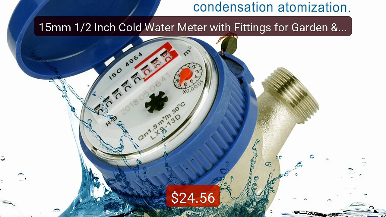 15mm 1/2 Inch Cold Water Meter with Fittings for Garden &amp Home U... -- Top Rated 2026 | Buy Now!