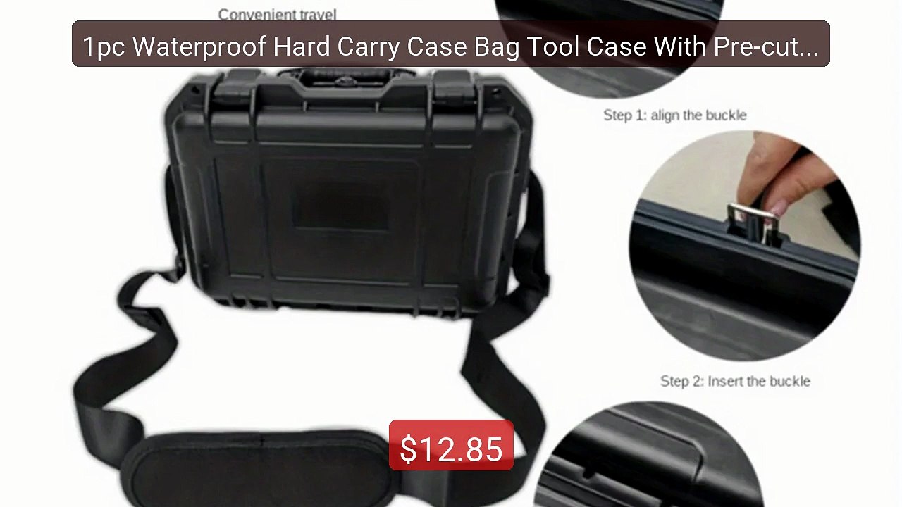 1pc Waterproof Hard Carry Case Bag Tool Case With Pre-cut Spon... -- Hot Deal 2026 | Limited Offer!