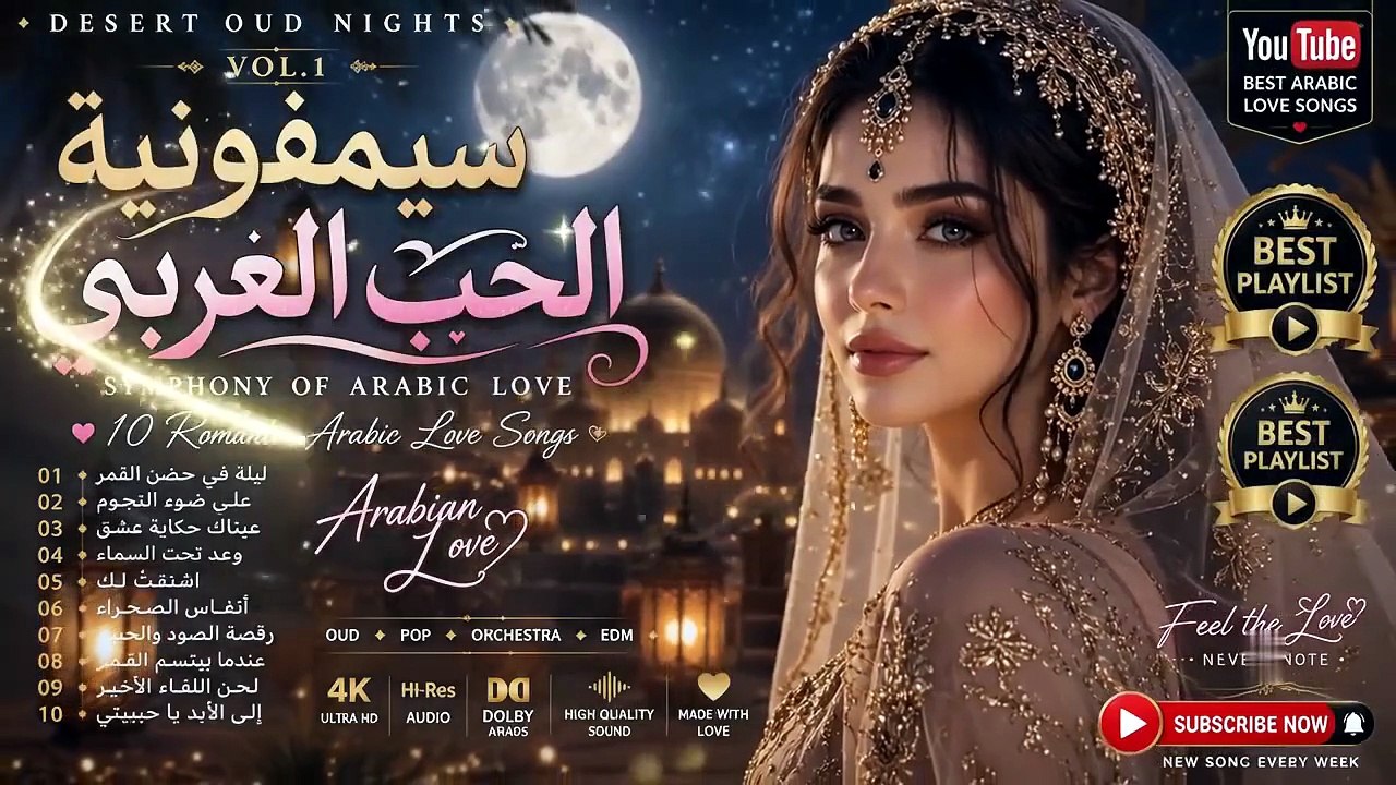 سماء الحب الأبدي | Eternal Sky of Love ☁️ Arabic Love Songs • Relaxing Oud • Female Vocal