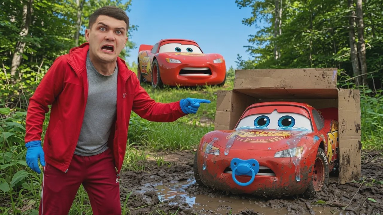 ¡Encontramos al bebé Rayo McQueen después de un accidente impactante!