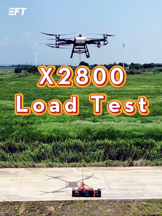 EFT x2800 drone payload challenge test