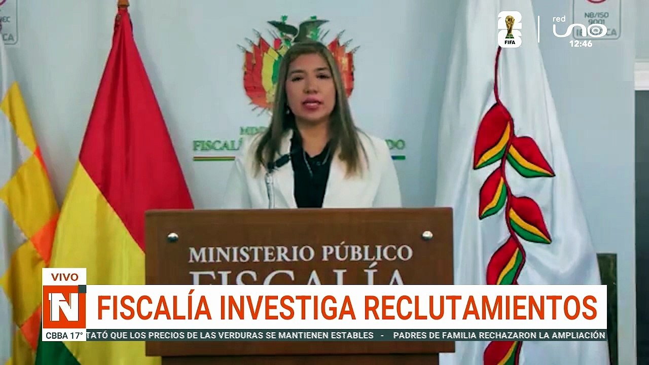 FISCALÍA INVESTIGA RECLUTAMIENTOS