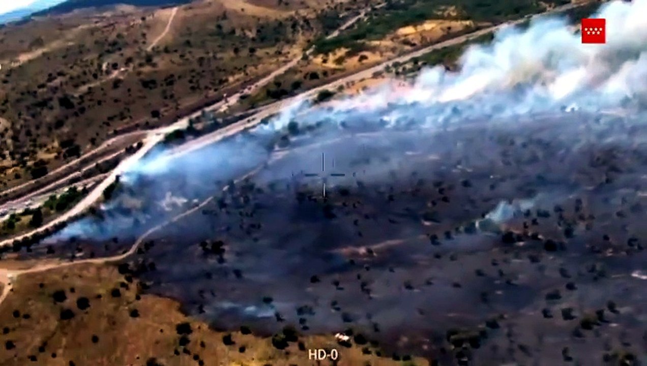 Un incendio en Lozoyuela fuerza al envío de un Es-Alert pidiendo confinar varias localidades de la sierra de Madrid