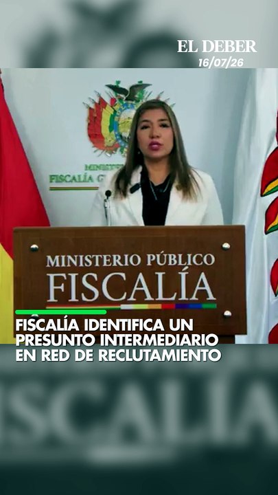 FISCALÍA IDENTIFICA UN PRESUNTO INTERMEDIARIO EN RED DE RECLUTAMIENTO