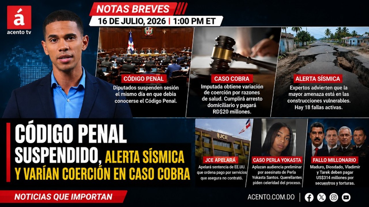 Código Penal suspendido, alerta sísmica y varían coerción en caso Cobra