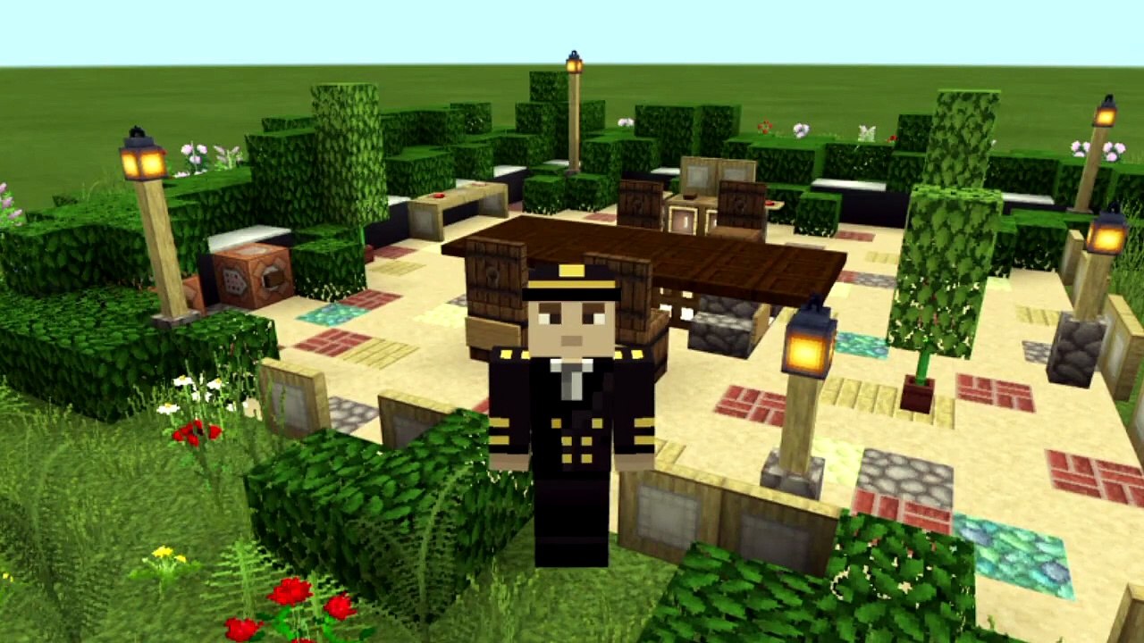 Comment faire une TERRASSE D'ÉTÉ sur MINECRAFT ? ☀️ #40