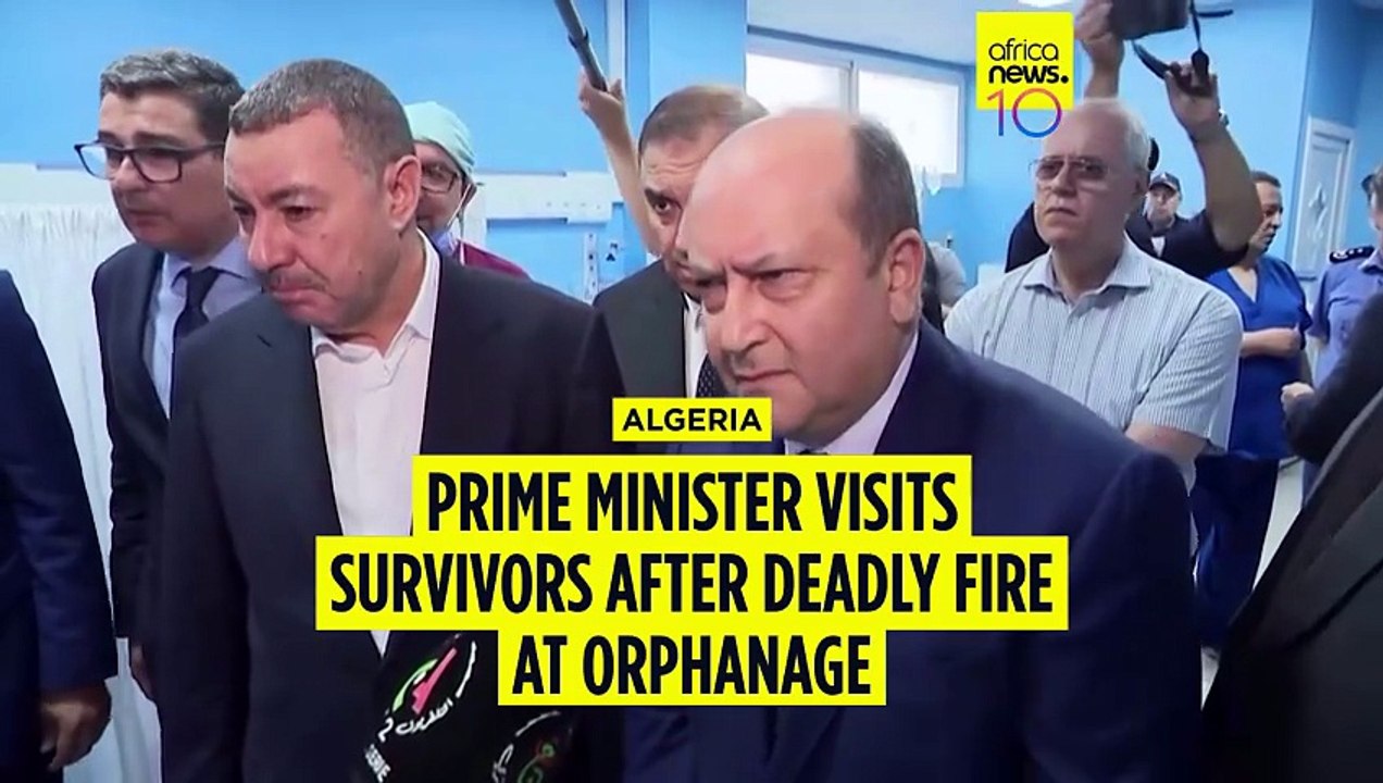 Algerian prime minister visits survivors after deadly fire at orphanage