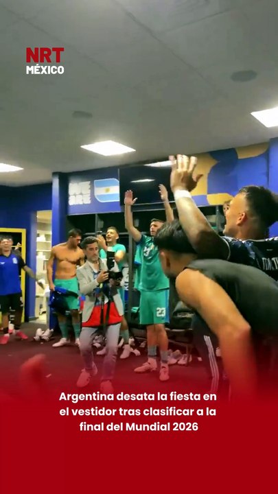 Argentina desata la fiesta en el vestidor tras clasificar a la final del Mundial 2026