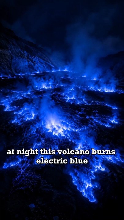 The Blue Fire Volcano of Indonesia