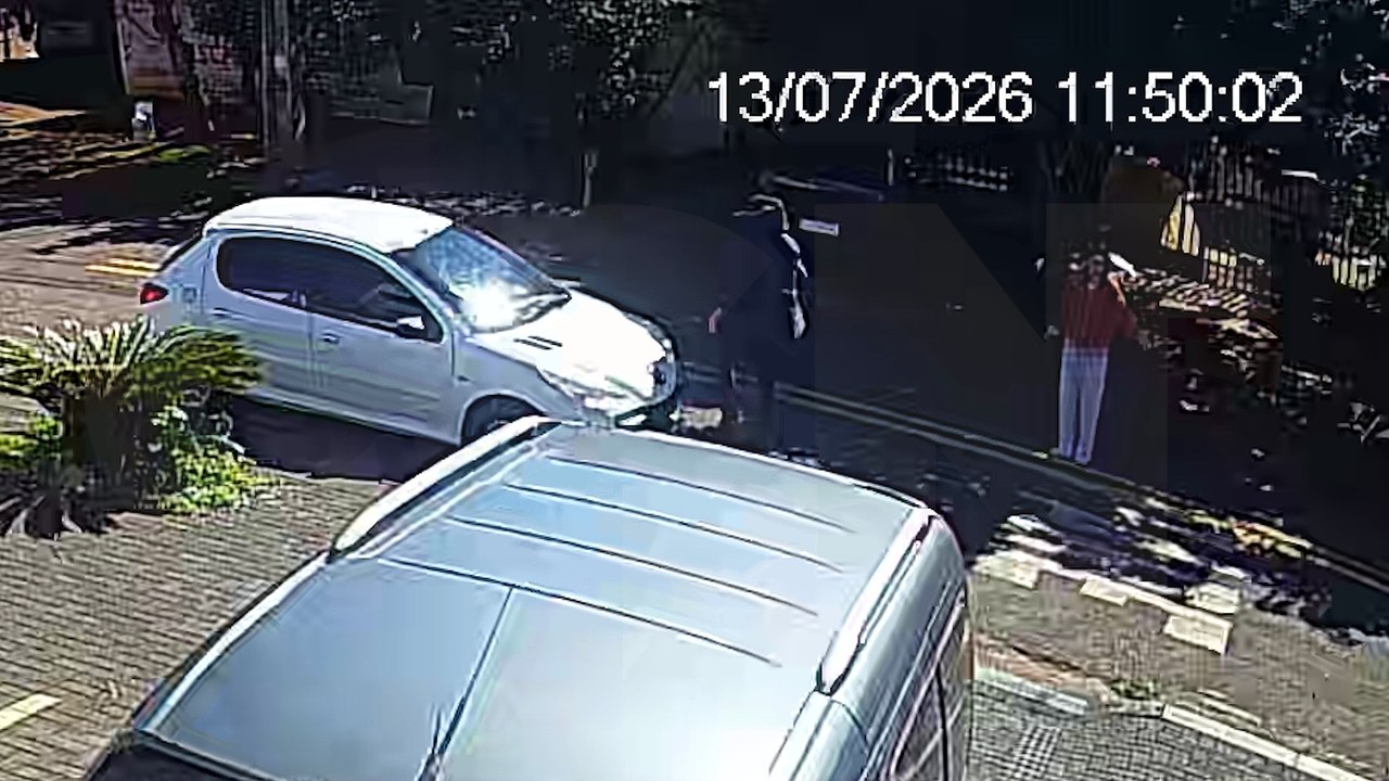 Imagens impactantes mostram agressão com taco de beisebol, socos e chutes em Cascavel