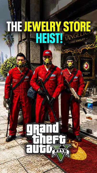 The Jewelry Store Heist! #GamesTyphoon #Gta5 #Gtav #Shorts #Michael #Heist #JewelryStore