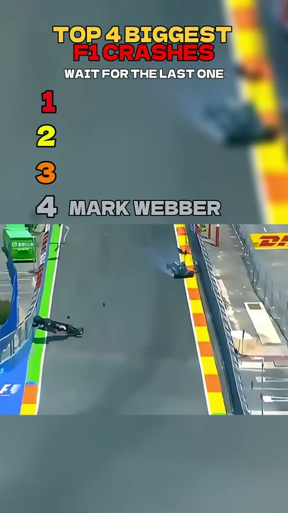 Top 4 Most Insane F1 Crashes 🏎️ #formula1 #f1