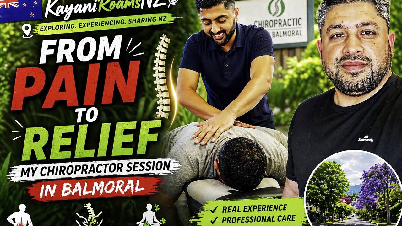 Pain Relief in one appointment - Balmoral Chiropractor! KayaniRoamsNZ