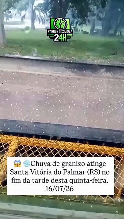 granizo em Santa Vitória do Palmar__