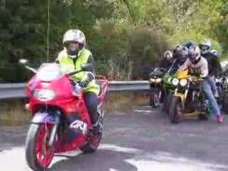 bécon départ de motos