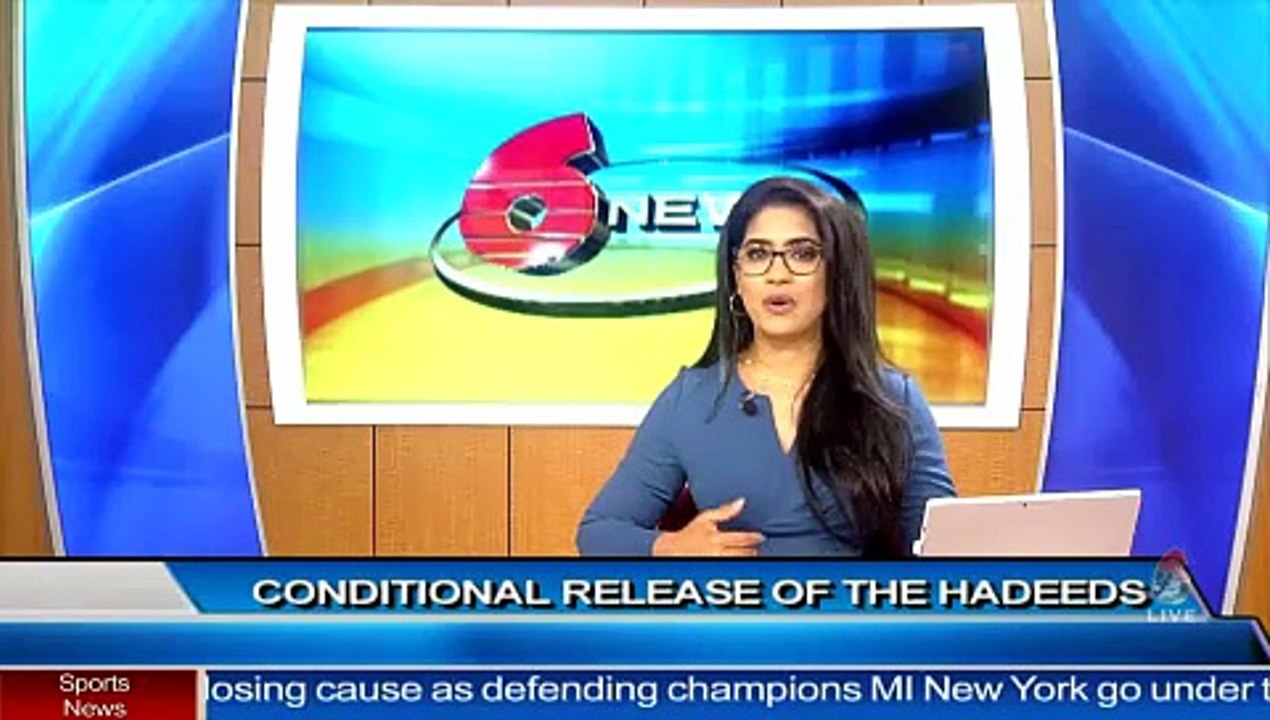 COURT OF APPEAL ORDERS HADEEDS RELEASE