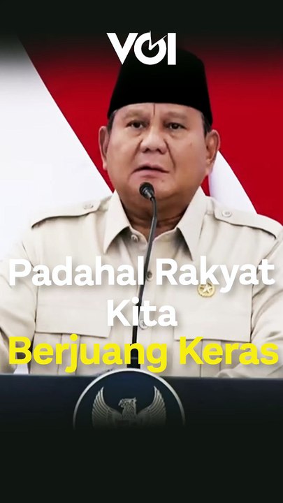 RI Dibilang Bangsa Malas, Presiden Prabowo Bilang Begini