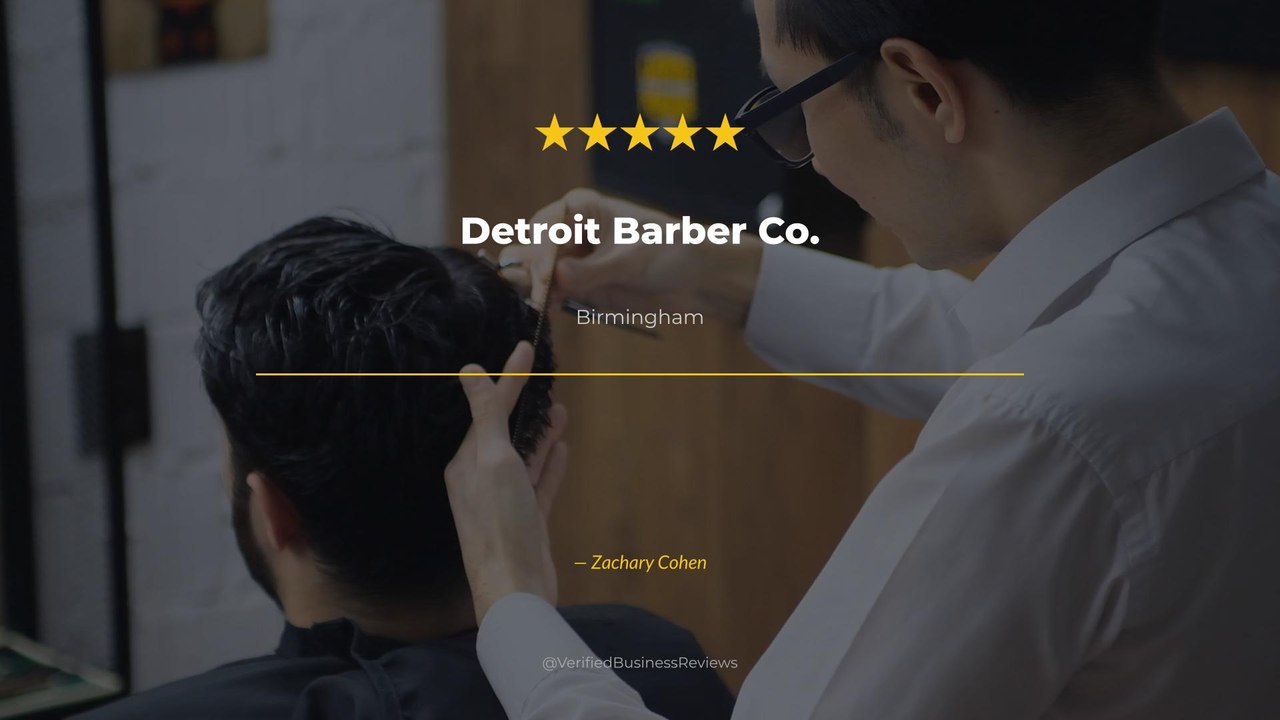 Zachary Cohen reviews Detroit Barber Co. — barber shop beard trim Review Birmingham | 5★