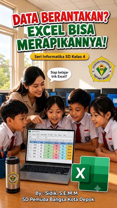 Cara Mengurutkan Data di Microsoft Excel  Informatika SD Kelas 4 (Mudah Dipahami untuk Pemula)