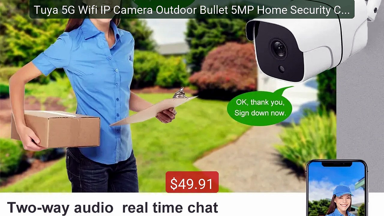 Tuya 5G Wifi IP Camera Outdoor Bullet 5MP Home Security Camera Mot... -- Best Deal 2026 | Shop Now!
