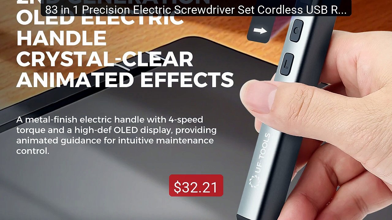83 in 1 Precision Electric Screwdriver Set Cordless USB Rechargeabl... -- Top Rated 2026 | Buy Now!