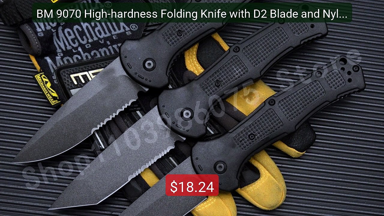 BM 9070 High-hardness Folding Knife with D2 Blade and Nylon Fi... -- Best Buy 2026 | Great Quality!