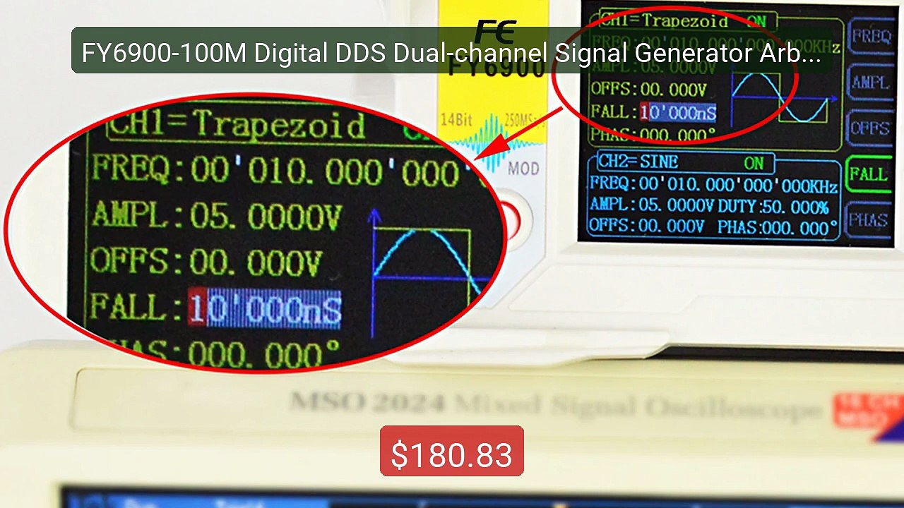 FY6900-100M Digital DDS Dual-channel Signal Generator Arbit... -- Top Pick 2026 | Unbeatable Price!