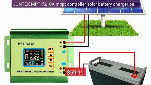 JUNTEK MPT-7210A mppt controller solar battery charger panel digita... Top Rated 2026 | Buy Now!