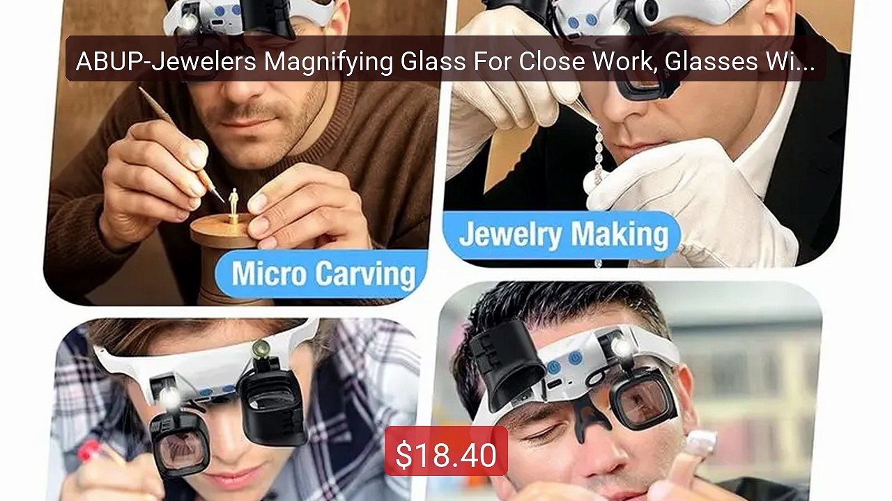 ABUP-Jewelers Magnifying Glass For Close Work, Glasses With... -- Top Pick 2026 | Unbeatable Price!