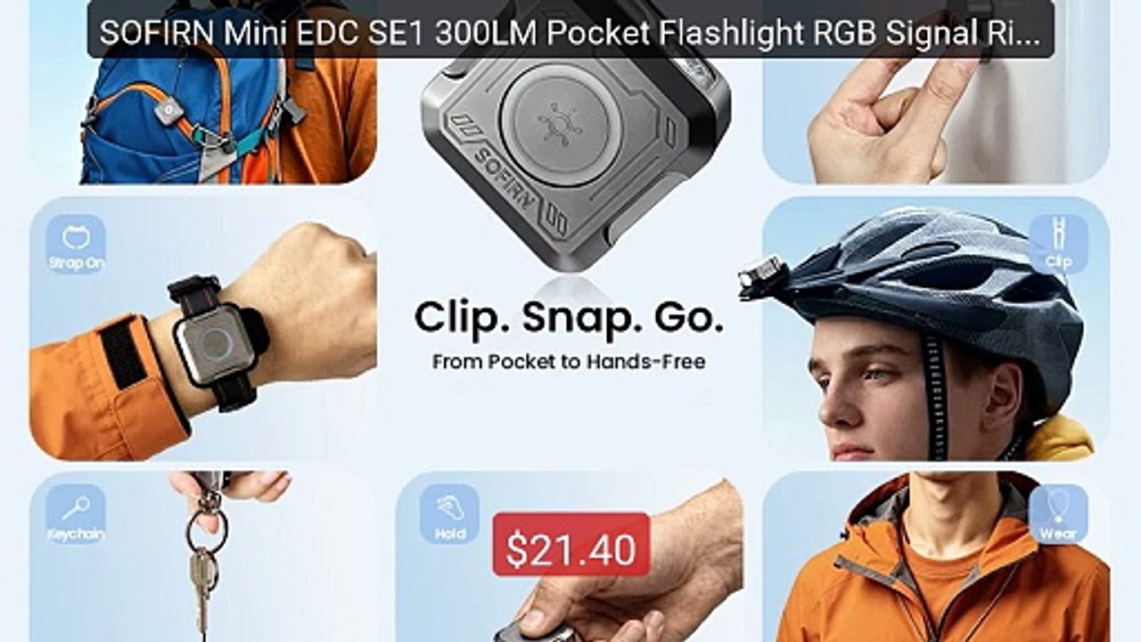 SOFIRN Mini EDC SE1 300LM Pocket Flashlight RGB Signal Ring with UV... -- Top Rated 2026 | Buy Now!