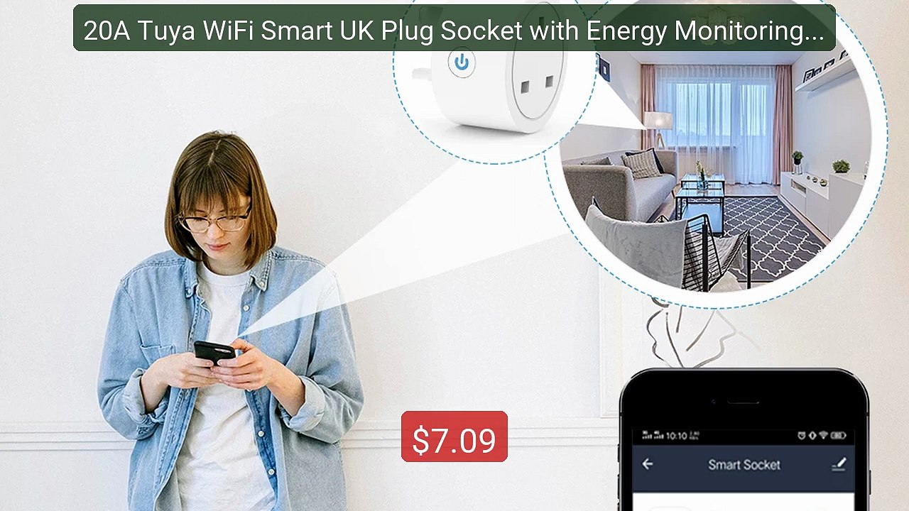 20A Tuya WiFi Smart UK Plug Socket with Energy Monitoring, Tim... -- Hot Deal 2026 | Limited Offer!