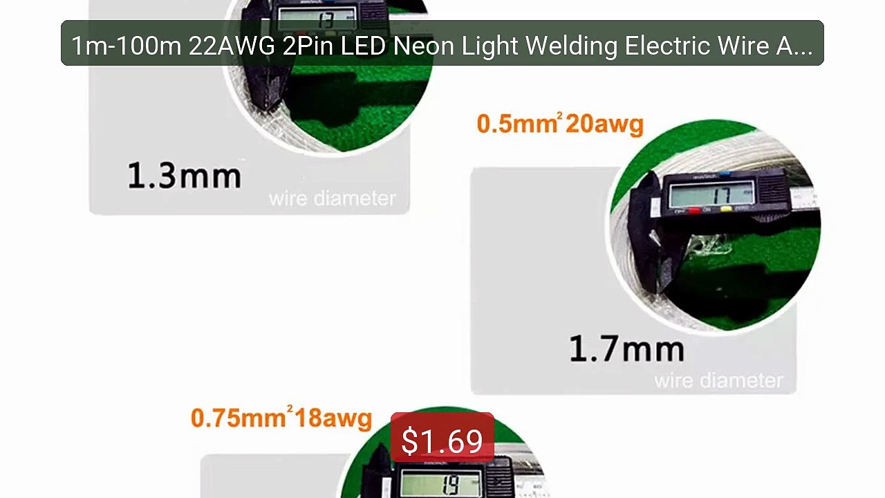 1m-100m 22AWG 2Pin LED Neon Light Welding Electric Wire Audio LED L... -- Top Rated 2026 | Buy Now!