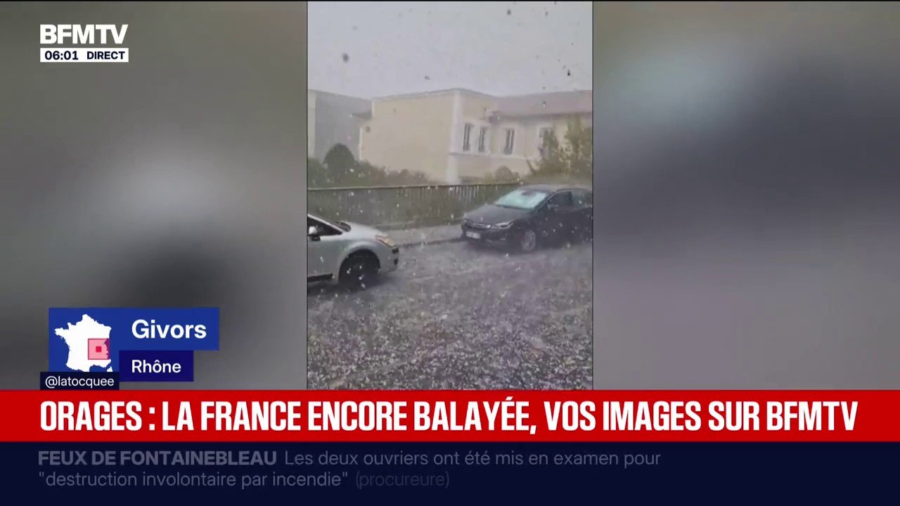 Grêle, foudre, vent... Les images des orages qui ont balayé la France
