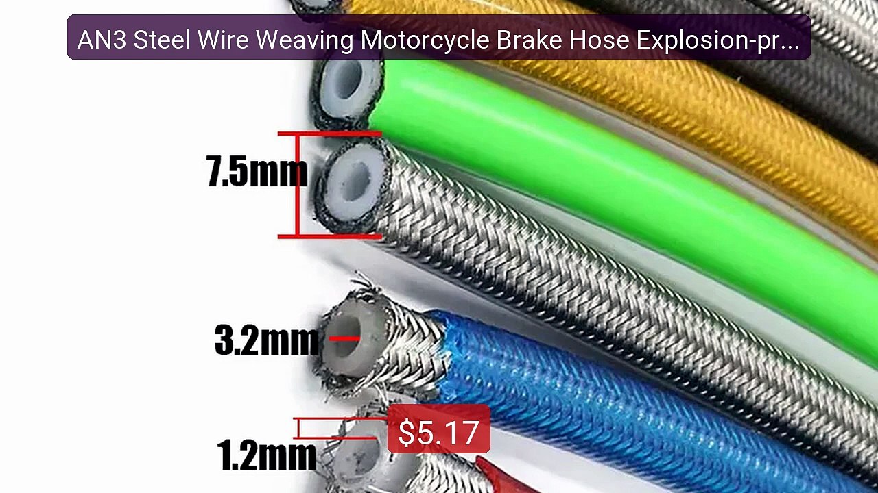 AN3 Steel Wire Weaving Motorcycle Brake Hose Explosion-proof H... -- Hot Deal 2026 | Limited Offer!
