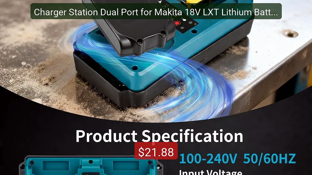 Charger Station Dual Port for Makita 18V LXT Lithium Battery, ... -- Hot Deal 2026 | Limited Offer!