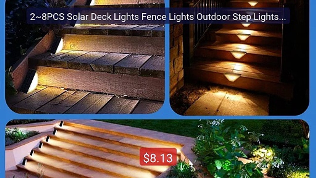2~8PCS Solar Deck Lights Fence Lights Outdoor Step Lights Waterproo... -- Top Rated 2026 | Buy Now!