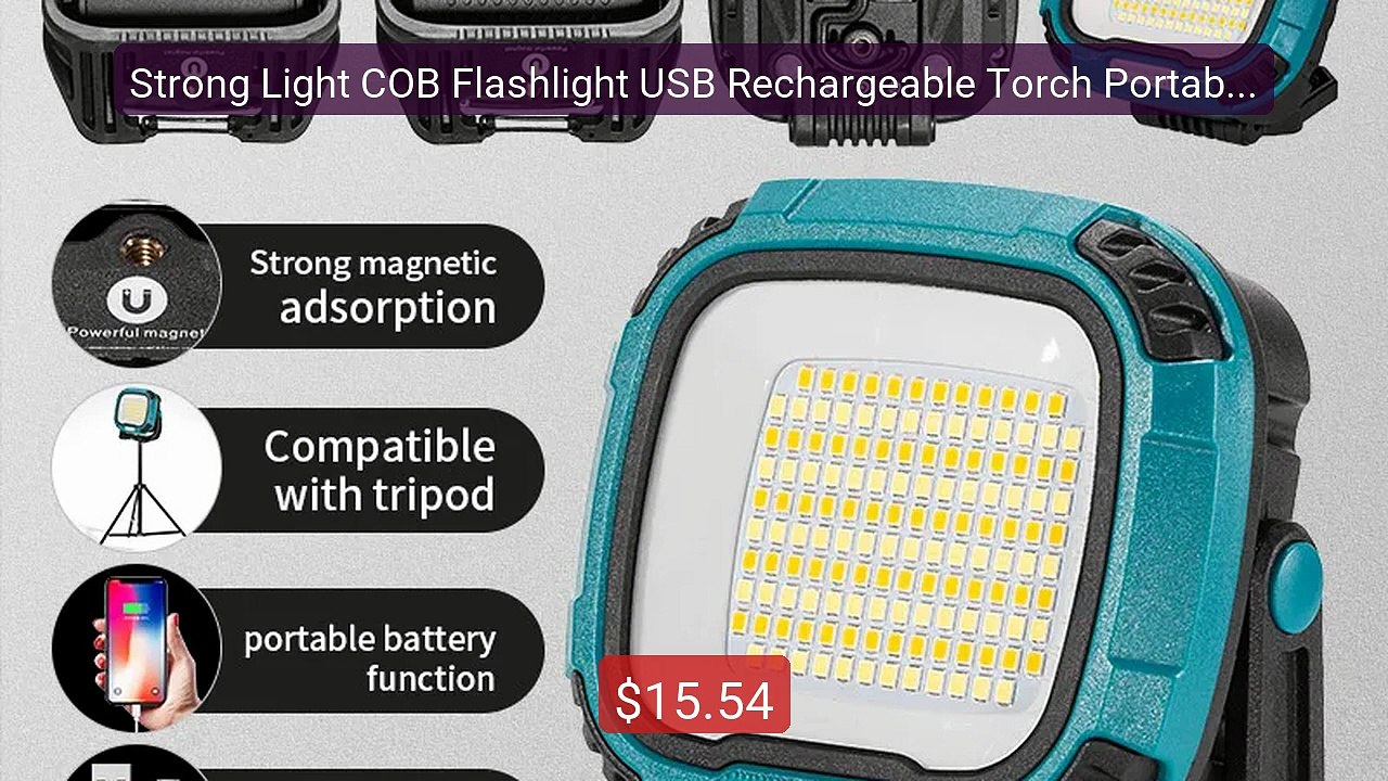 Strong Light COB Flashlight USB Rechargeable Torch Portable Outdoo... -- Best Deal 2026 | Shop Now!