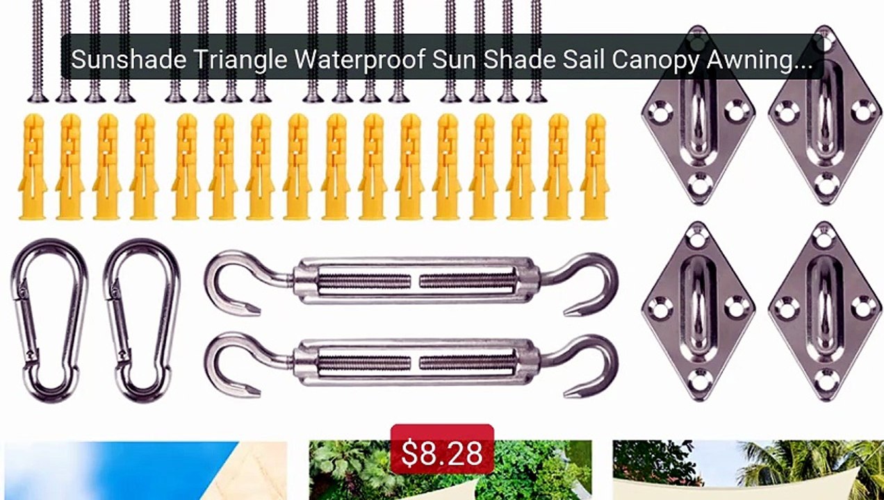 Sunshade Triangle Waterproof Sun Shade Sail Canopy Awning UPF50+ 98... -- Top Rated 2026 | Buy Now!