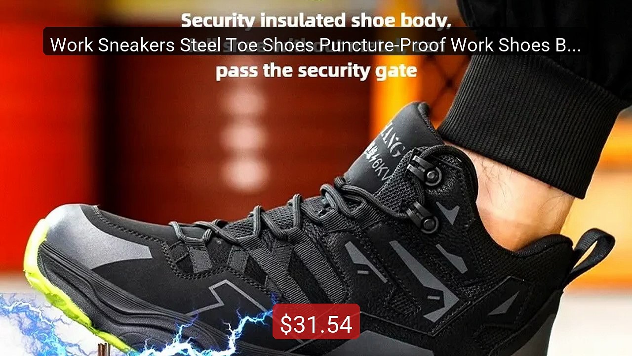 Work Sneakers Steel Toe Shoes Puncture-Proof Work Shoes Boots ... -- Hot Deal 2026 | Limited Offer!