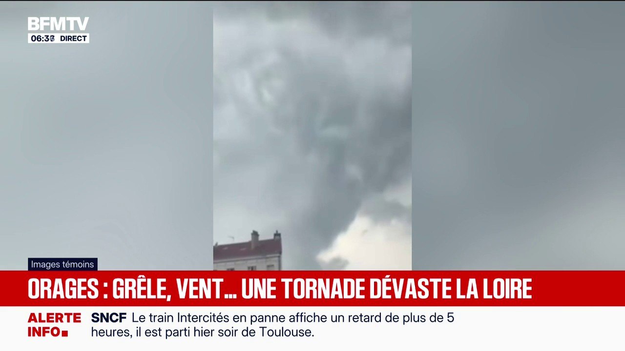 Grêle, vent... À cause des orages, une tornade a frappé la Loire et a causé beaucoup de dégâts