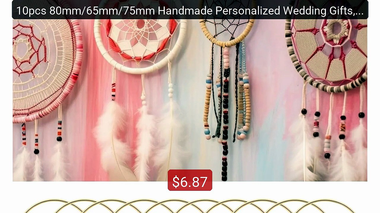 10pcs 80mm/65mm/75mm Handmade Personalized Wedd...