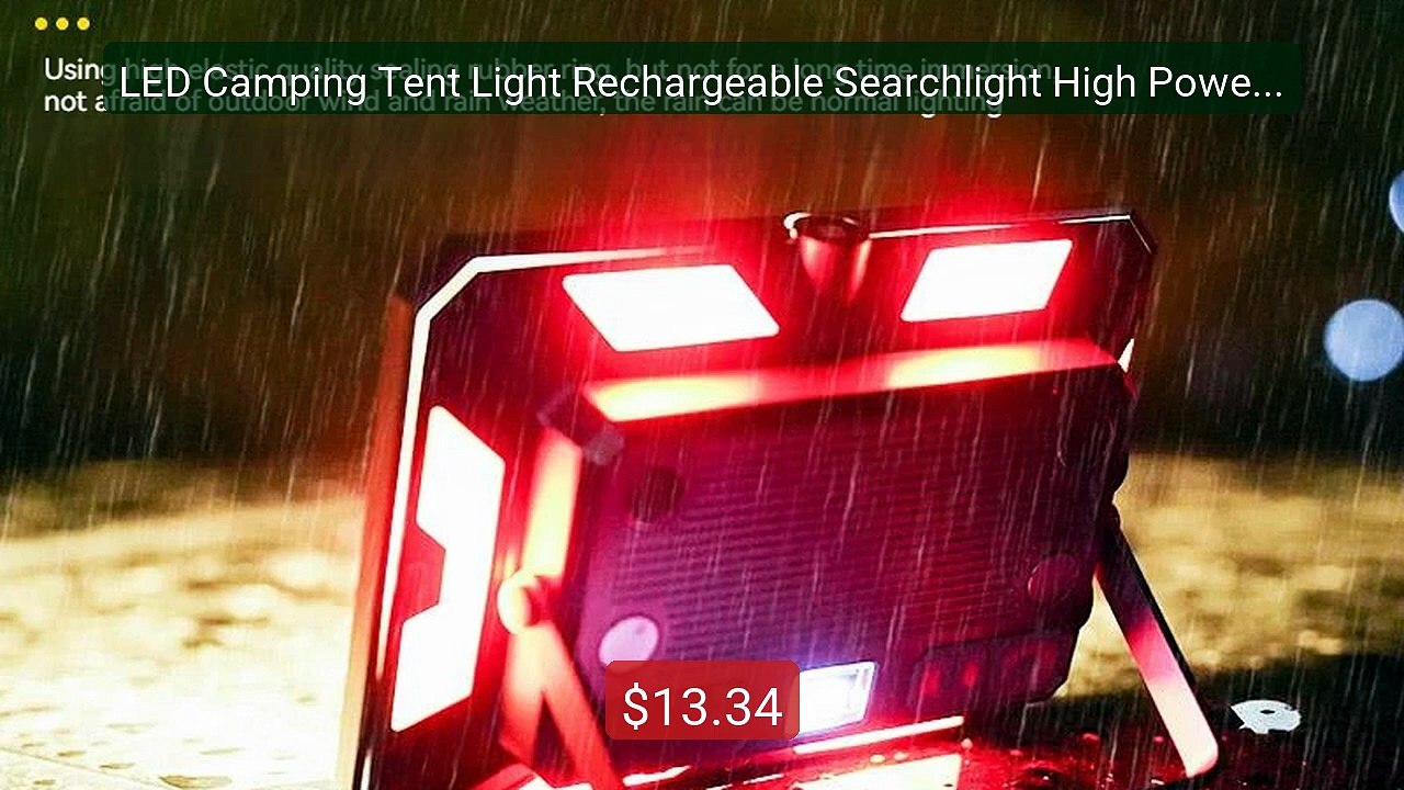 LED Camping Tent Light Rechargeable Searchlight High Power Out... -- Hot Deal 2026 | Limited Offer!