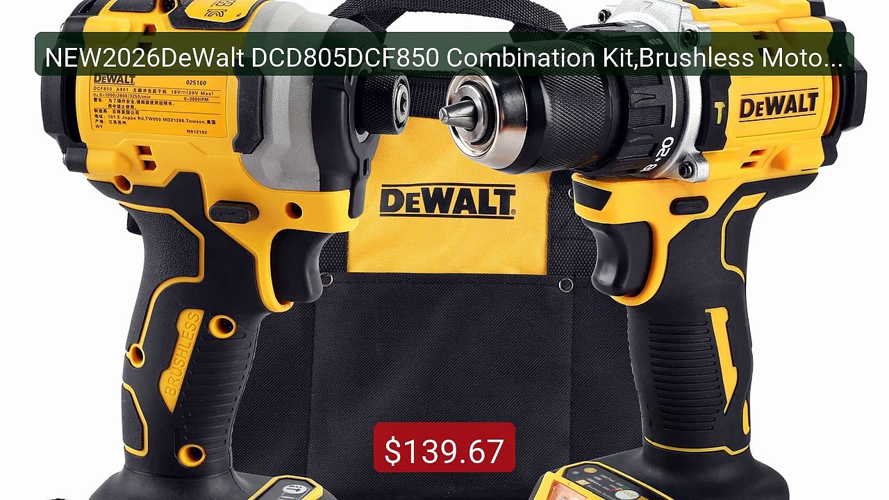 NEW2026DeWalt DCD805DCF850 Combination Kit,Brushless Motor,El... -- Amazing Value 2026 | Must Have!